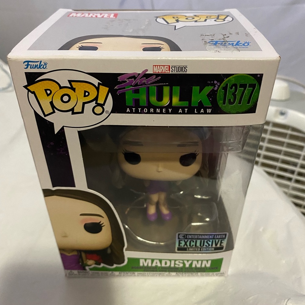 Funko Pop! Madisynn #1377 Purple Outfit with Green Hulk Logo